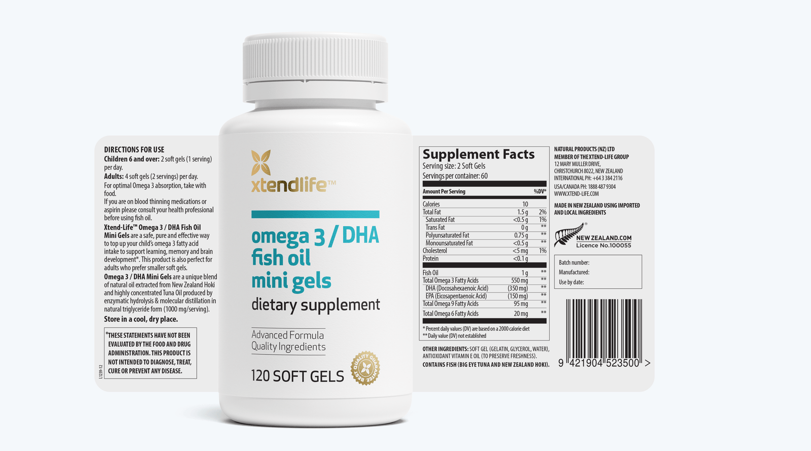 Omega 3 / DHA Fish Oil Mini Gels