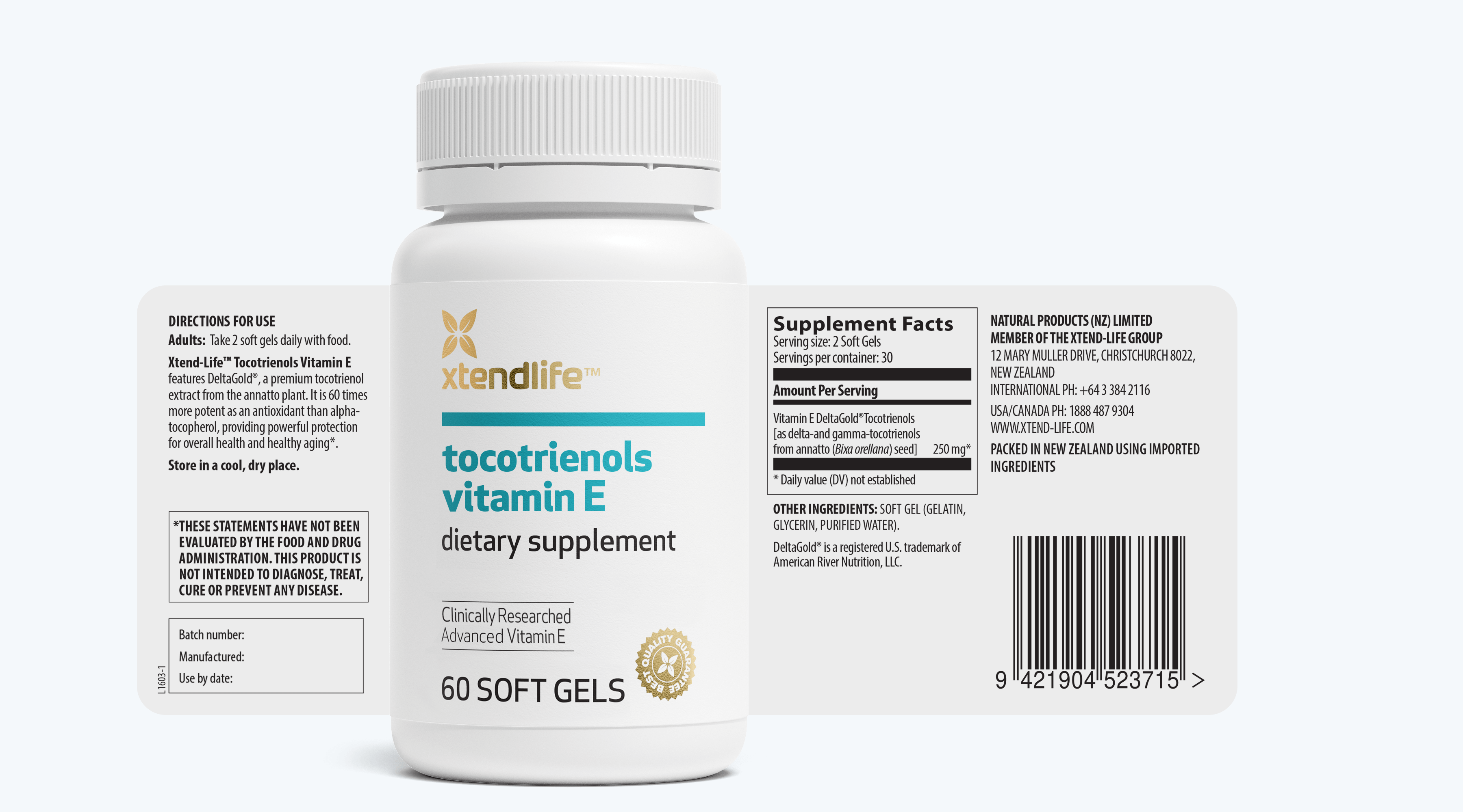 Tocotrienols Vitamin E