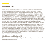 Ingredients list for Luminous Day & Night Cream